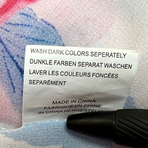 Womens Boutique Kimono Wrap Shrug Shawl Sheer Floral Print Lightweight Small - Picture 10 of 10